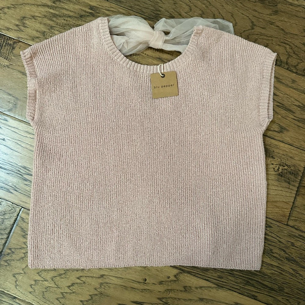 Blu Pepper Pink Knit Top